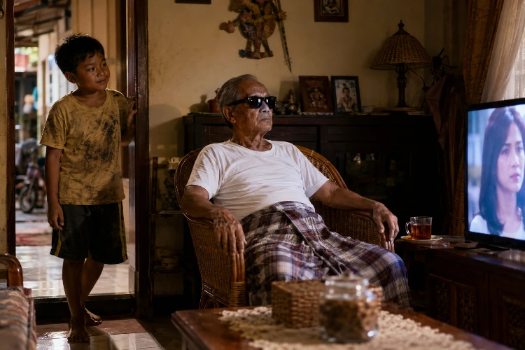 Kacamata Hitam Kakek Dadang