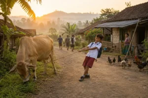 Udin dan Urusan Penting Sapi Betina